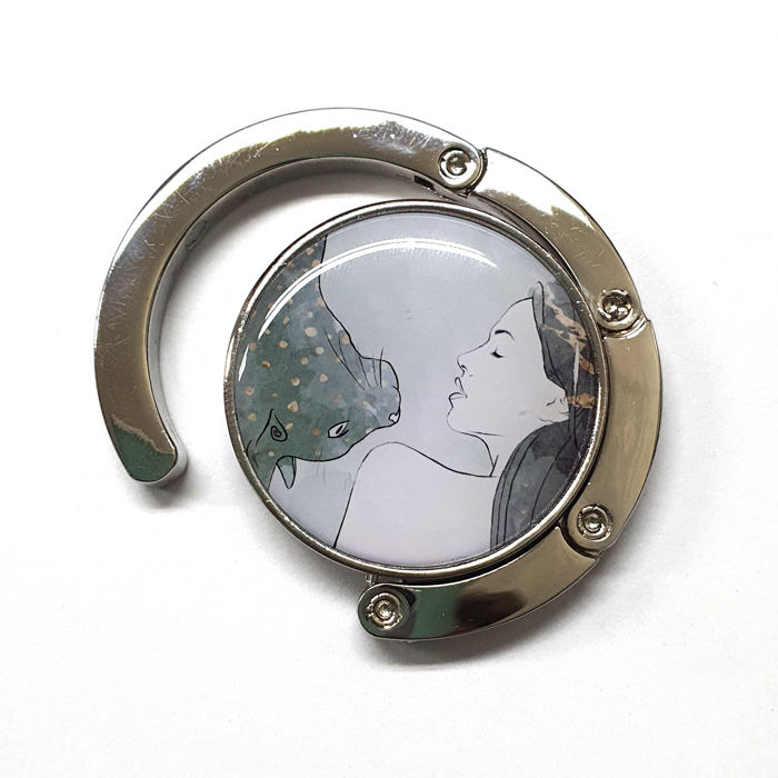 느낌이 있는 그림 가방걸이