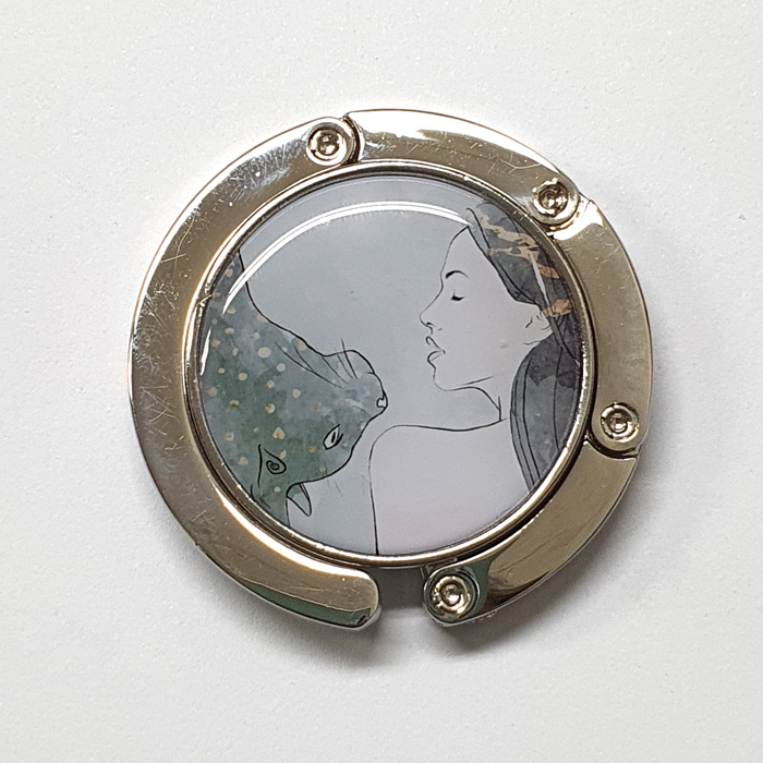 느낌이 있는 그림 가방걸이