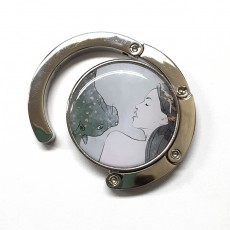 느낌이 있는 그림 가방걸이