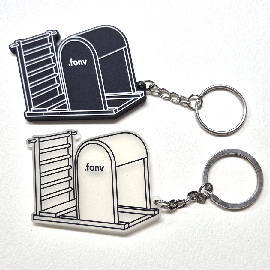 fonv 투명 고무 키링