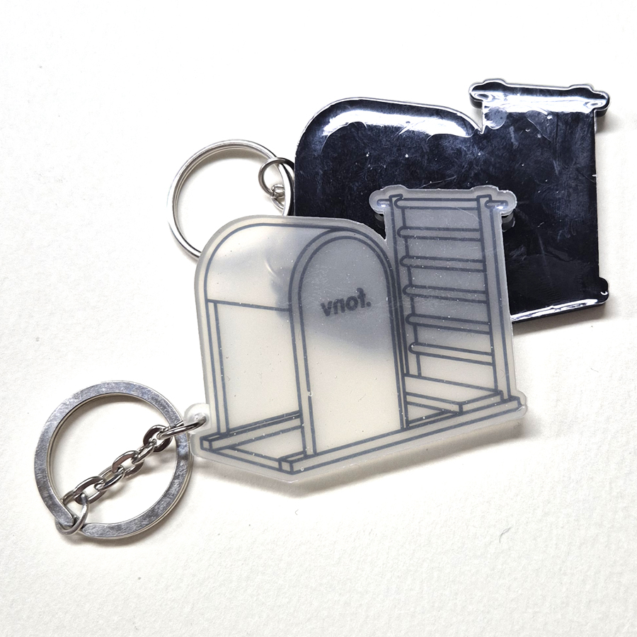 fonv 투명 고무 키링