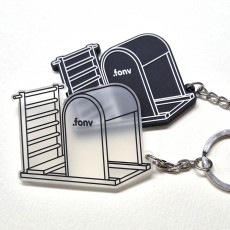 fonv 투명 고무 키링